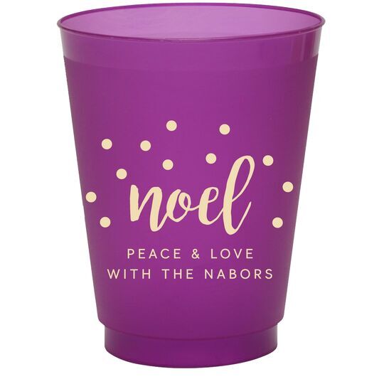 Confetti Dots Noel Colored Shatterproof Cups
